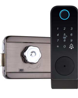 WAFU WF  014 Tuya Smart WiFi Keyless Entry Door Lock Anti  theft Biometric Fingerprint Password Key APP Remote Control Electronic Lock